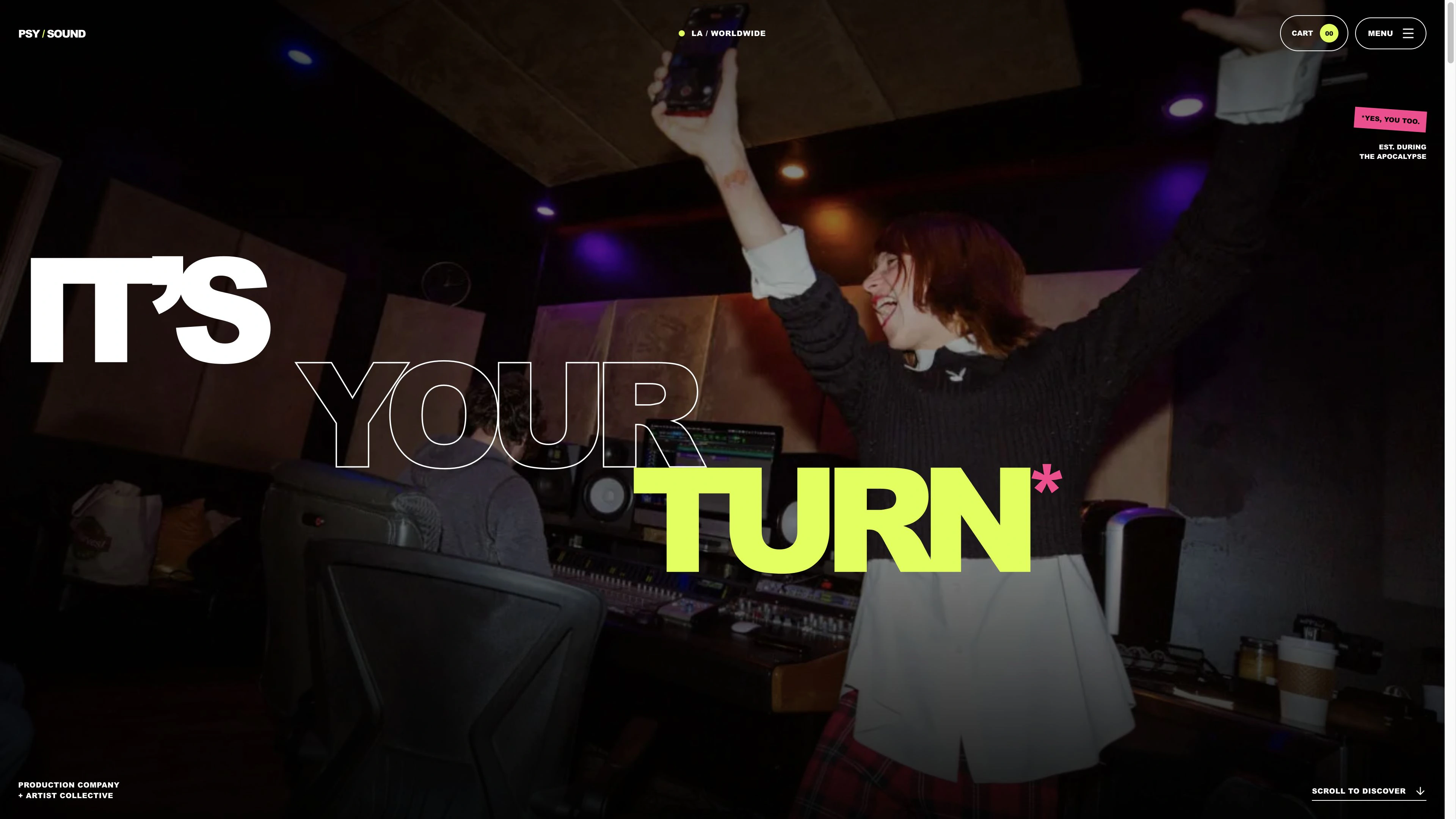 PSY Sound homepage